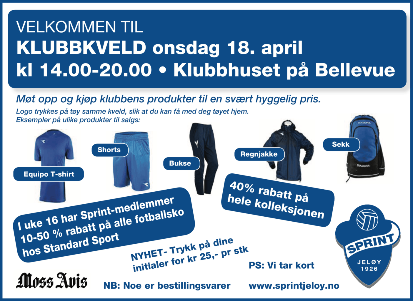 Maillot De Football Sprint Jeløy 2012 Diadora Taille L - Occasion Très Bon état, Manches Courtes, Bleu